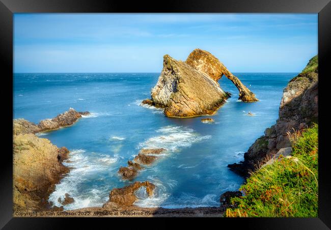 Bow Fiddle Rock Framed Print by Alan Simpson