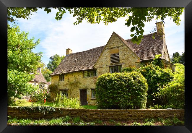 Cotswolds Cottage Framed Print by Graham Lathbury