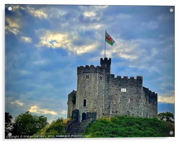 Cardiff Castle Acrylic by Graham Lathbury