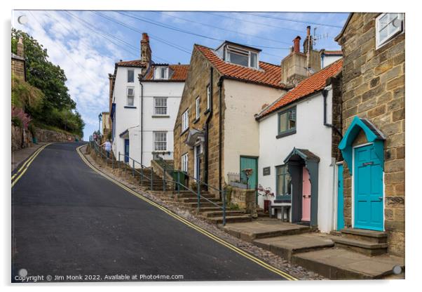 Robin Hood's Bay, North Yorkshire Acrylic by Jim Monk