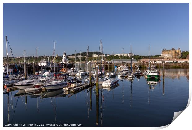 Scarborough Harbour, North Yorkshire Print by Jim Monk