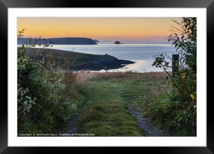 View Towards Nare Island Framed Mounted Print by Jim Monk