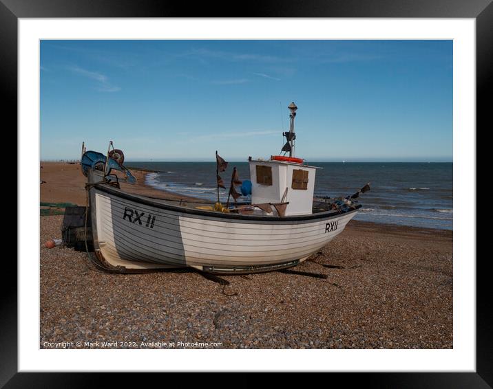 Fresh Fish in Hastings. Framed Mounted Print by Mark Ward