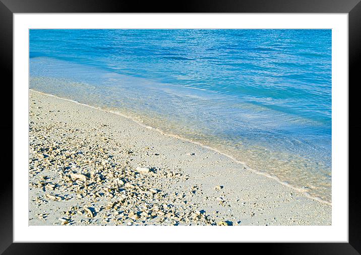 shore and beach Framed Mounted Print by Hassan Najmy