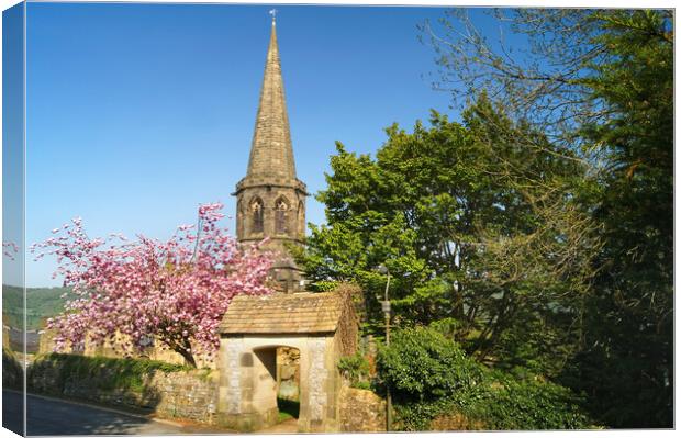 All Saints Church in Bakewell  Canvas Print by Darren Galpin