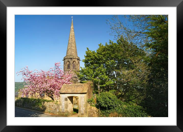 All Saints Church in Bakewell  Framed Mounted Print by Darren Galpin