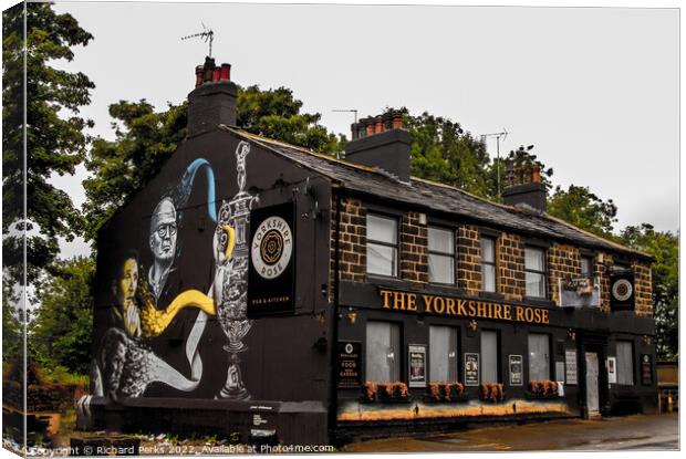 Yorkshire Pubs - wall art Canvas Print by Richard Perks