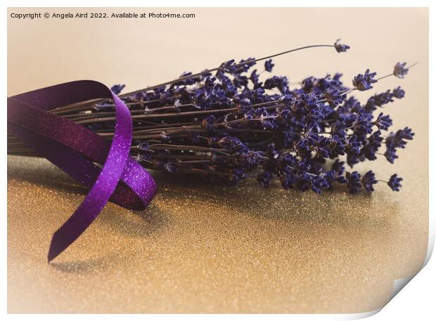 Lavender Bouquet. Print by Angela Aird