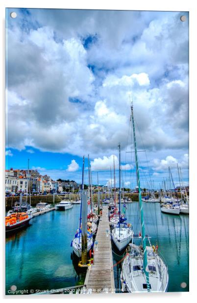 St. Peter Port Guernsey Acrylic by Travel and Pixels 