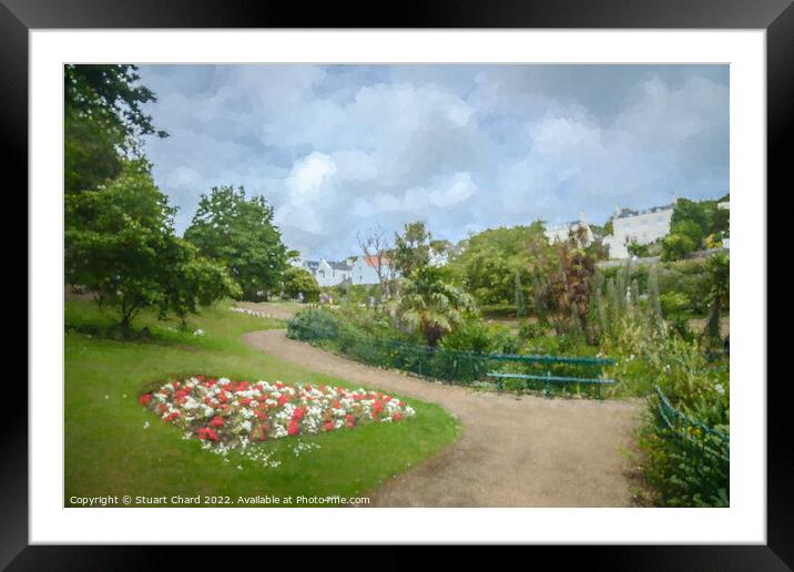 Candie Gardens Guernsey Framed Mounted Print by Travel and Pixels 