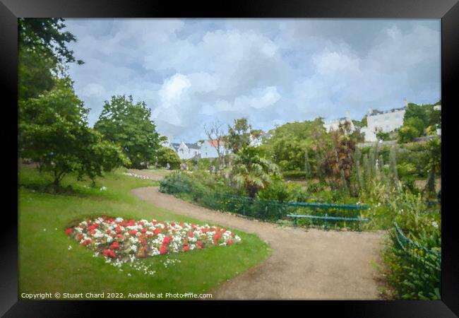 Candie Gardens Guernsey Framed Print by Stuart Chard