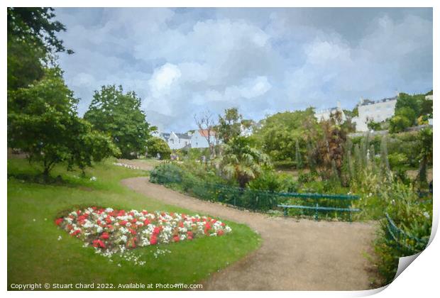 Candie Gardens Guernsey Print by Stuart Chard