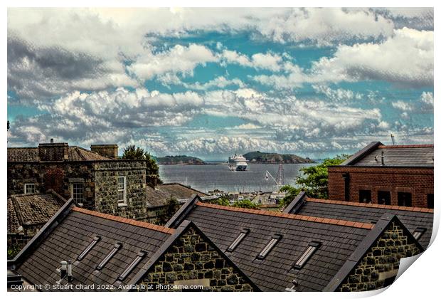 St peter Port Guernsey Print by Stuart Chard