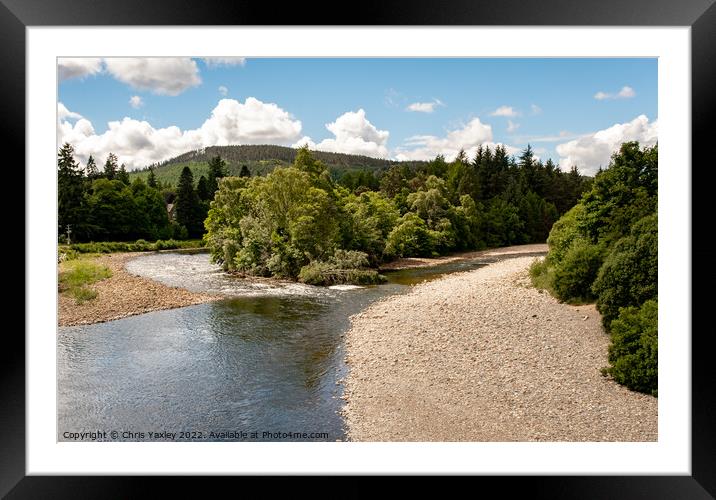The River Dee, Aberdeenshire Framed Mounted Print by Chris Yaxley