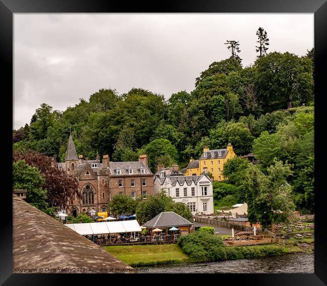 The town of Dunkeld, Perthshire Framed Print by Chris Yaxley