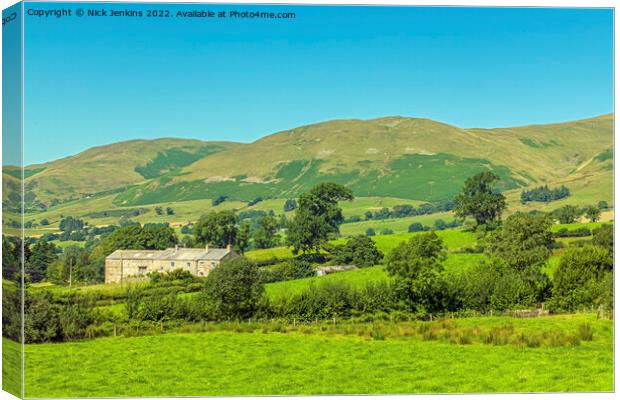Winder and Crook Howgill Fells Cumbria Canvas Print by Nick Jenkins