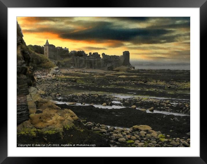 st. andrews castle   Framed Mounted Print by dale rys (LP)
