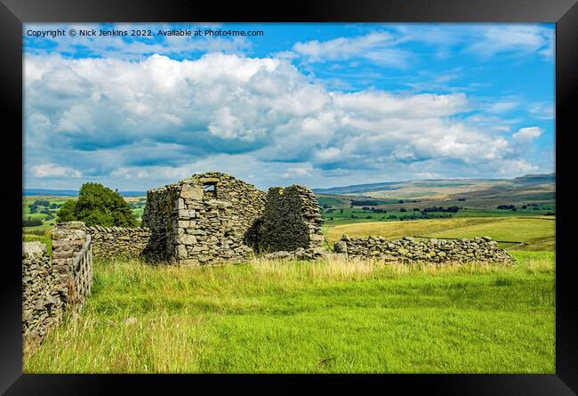 Derelict Old Barn in Artle Garth Cumbria Framed Print by Nick Jenkins