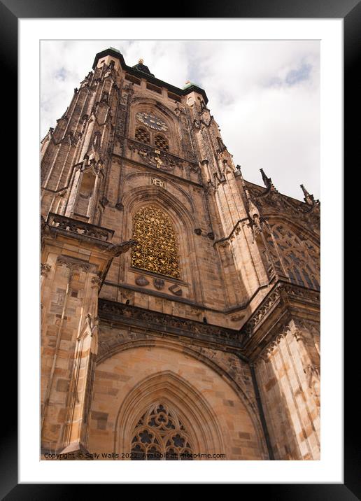Tower in Prague Castle Framed Mounted Print by Sally Wallis