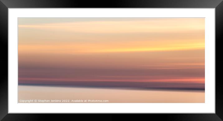 ICM Sunset 11 Framed Mounted Print by Stephen Jenkins