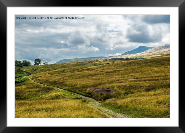 The Nab on Wild Boar Fell Mallerstang Valley  Framed Mounted Print by Nick Jenkins