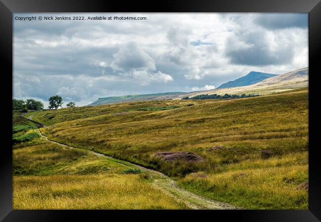 The Nab on Wild Boar Fell Mallerstang Valley  Framed Print by Nick Jenkins
