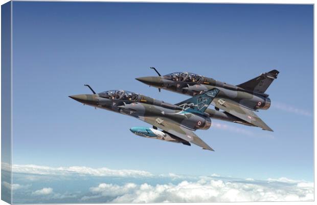 French Air Force Mirage 2000 Canvas Print by Simon Westwood