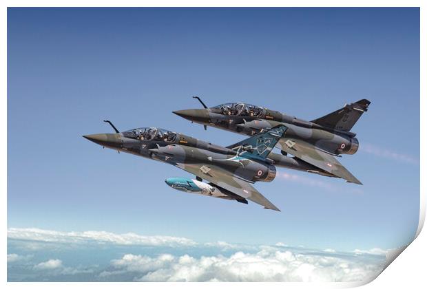 French Air Force Mirage 2000 Print by Simon Westwood