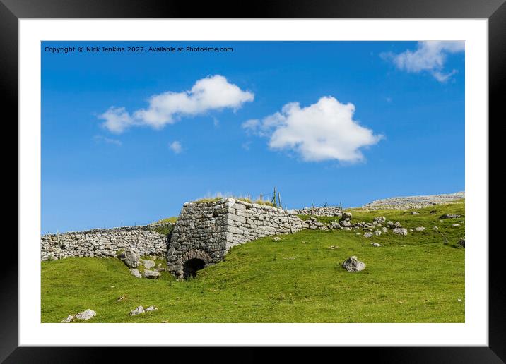 Lime Kiln off the Uldale Road Cumbria Framed Mounted Print by Nick Jenkins