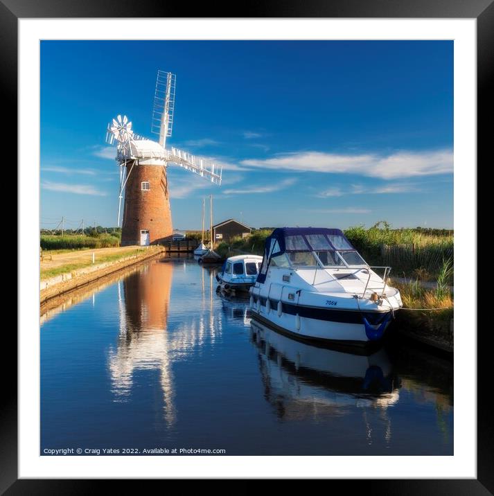 Horsey Windpump Norfolk Framed Mounted Print by Craig Yates