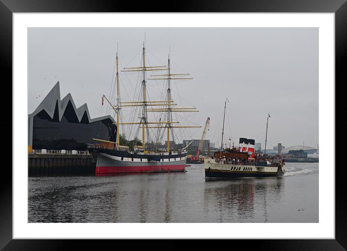 Glenlee and PS Waverley, River Clyde, Glasgow Framed Mounted Print by Allan Durward Photography