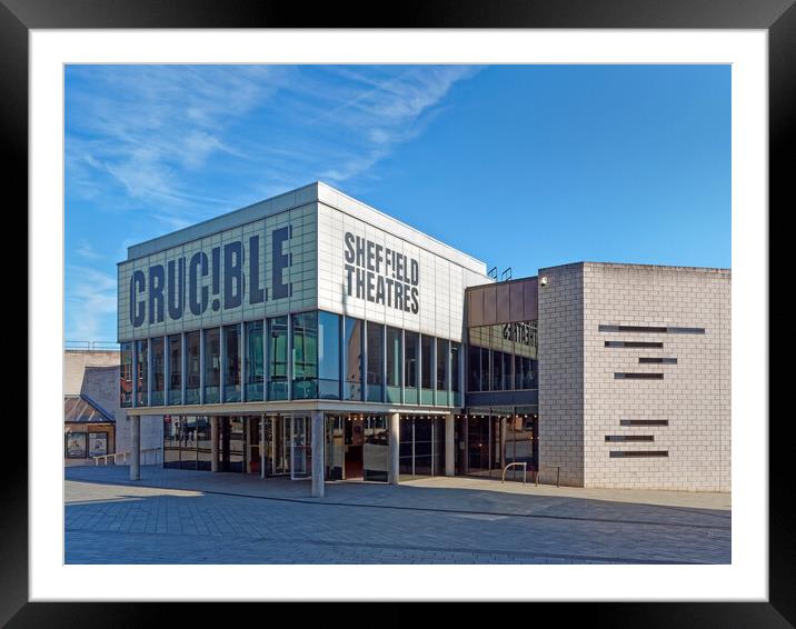 Crucible Theatre, Sheffield Framed Mounted Print by Darren Galpin
