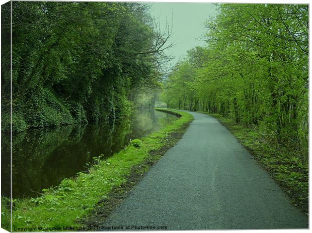 STROLL ALONG THE CANAL Canvas Print by Jacque Mckenzie