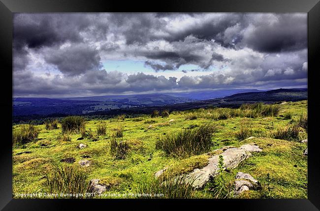 Derbyshire Bleakness Framed Print by Darren Burroughs