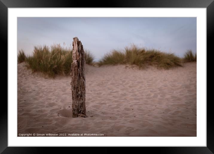 Driftwood Framed Mounted Print by Simon Wilkinson