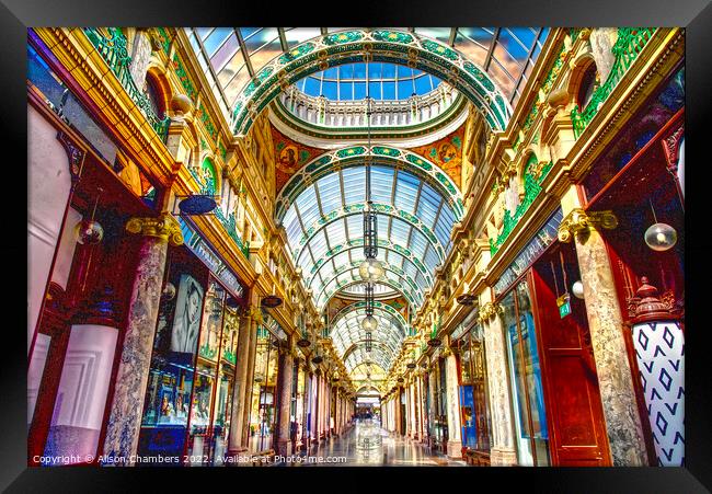 County Arcade Leeds Framed Print by Alison Chambers