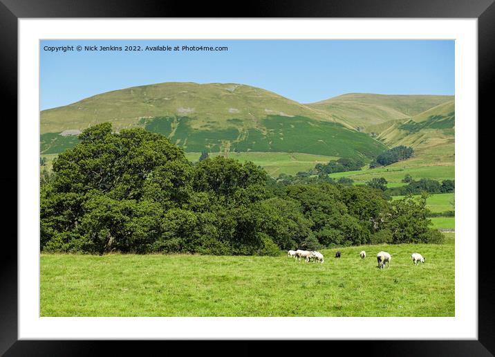 Winder in the Howgill Fells Cumbria Framed Mounted Print by Nick Jenkins