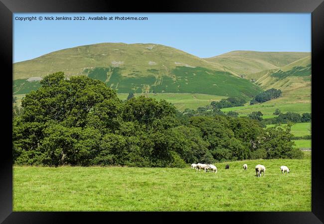 Winder in the Howgill Fells Cumbria Framed Print by Nick Jenkins