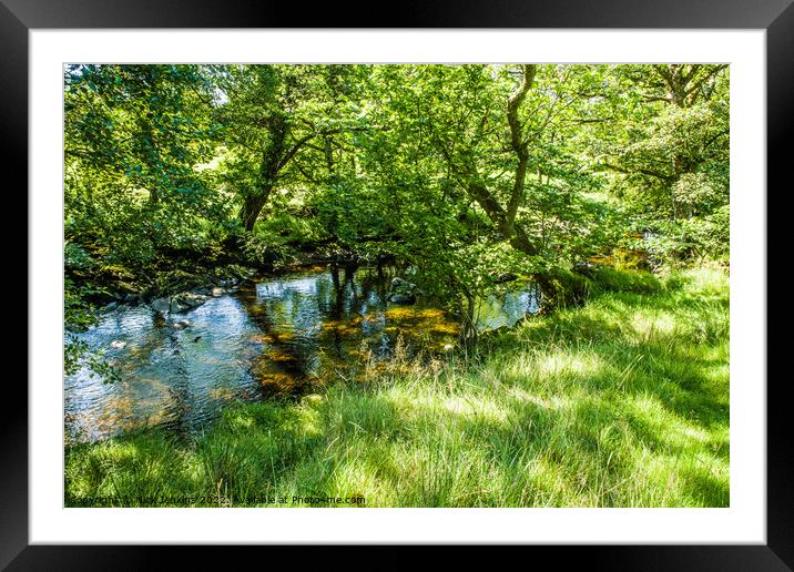 Clough River from Public Footpath near Sedbergh Framed Mounted Print by Nick Jenkins