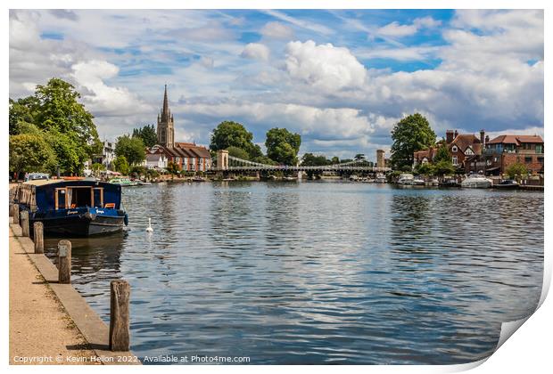The River Thames in Marlow  Print by Kevin Hellon
