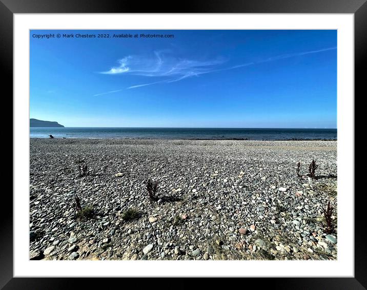 Peace and tranquility at Llandudno Framed Mounted Print by Mark Chesters