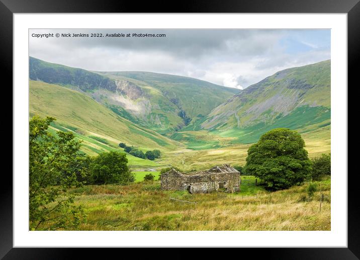 View to Howgill Fells in Cumbria  Framed Mounted Print by Nick Jenkins