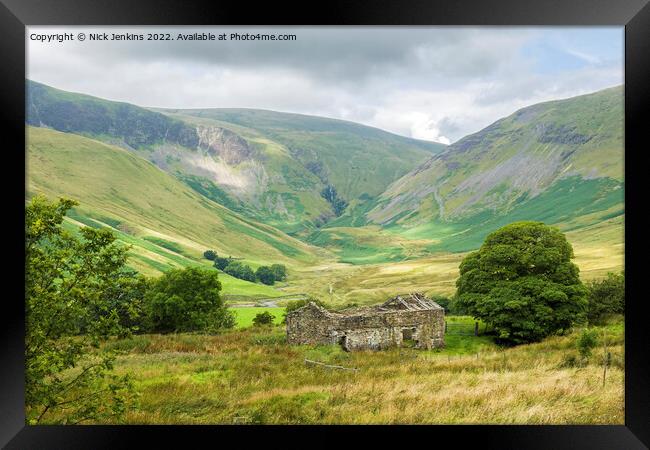 View to Howgill Fells in Cumbria  Framed Print by Nick Jenkins