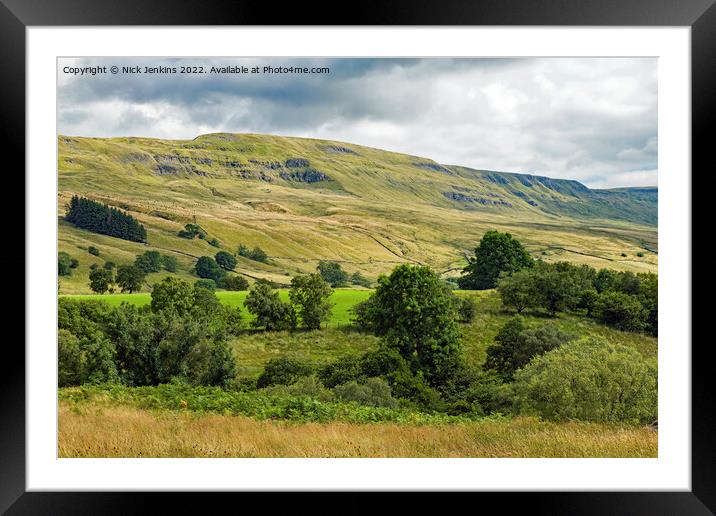 Mallerstang Edge Overlooking Mallerstand Cumbria Framed Mounted Print by Nick Jenkins