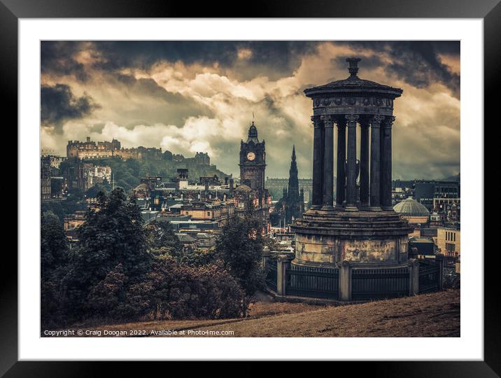 Calton Hill - Edinburgh Framed Mounted Print by Craig Doogan