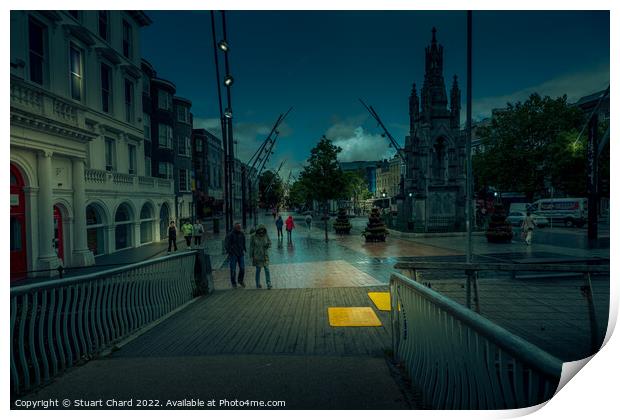 Cork city at dusk Print by Travel and Pixels 