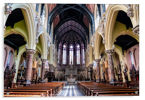 St Colman's Cathedral near Cobh, Ireland  Acrylic by Stuart Chard