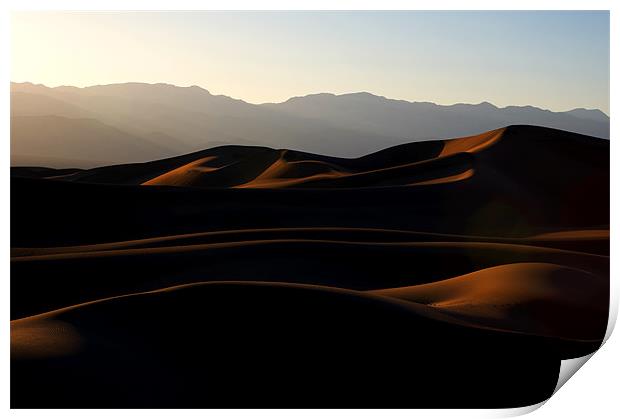 Mesquite Sand Dunes at Dusk Print by Sharpimage NET