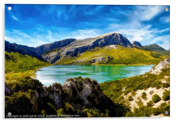 Gorg Blau reservoir - CR2205-7537-ABS Acrylic by Jordi Carrio
