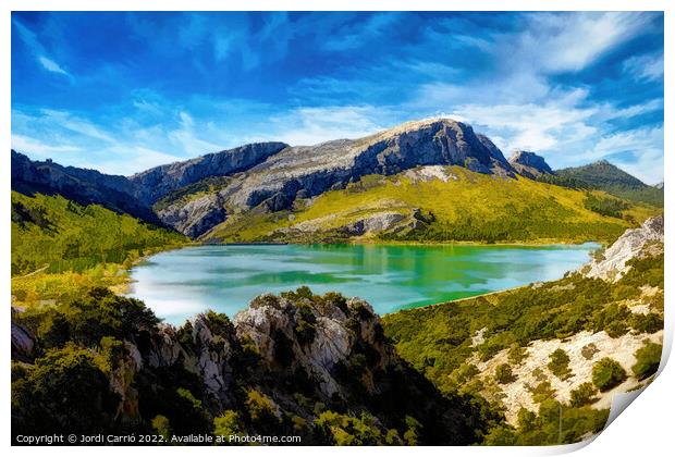 Gorg Blau reservoir - CR2205-7537-ABS Print by Jordi Carrio